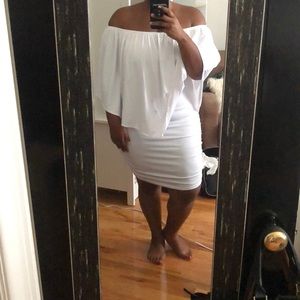 White Off the Shoulder Dress